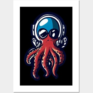 Space Octopus Posters and Art